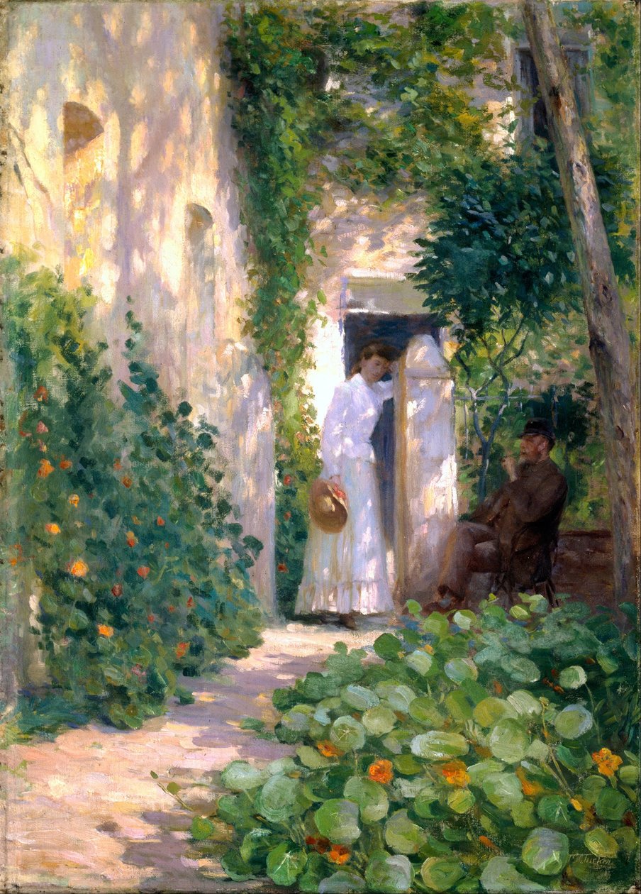 Nasturtiums, c. 1903 av Tudor St George Tucker