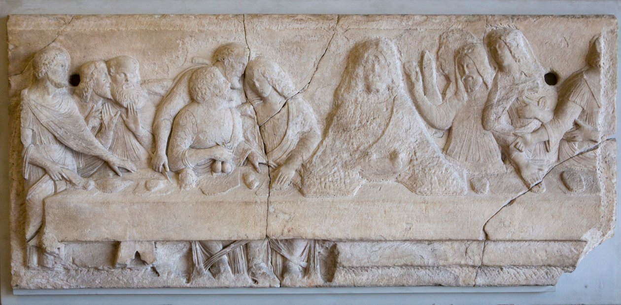 Den sista måltiden (marmor) av Tullio Lombardo