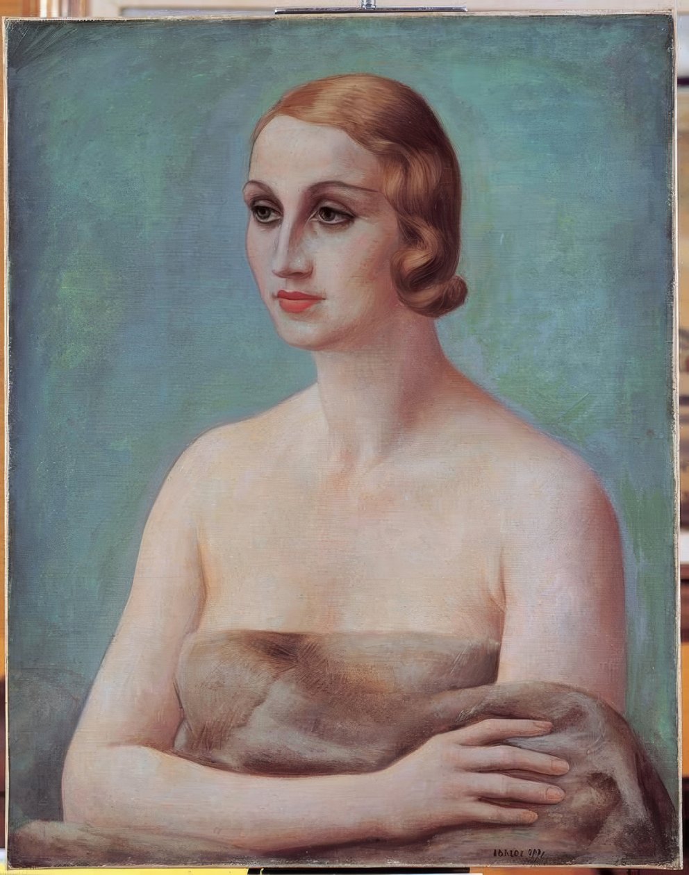 Figur (La signora Ducrey) av Ubaldo Oppi