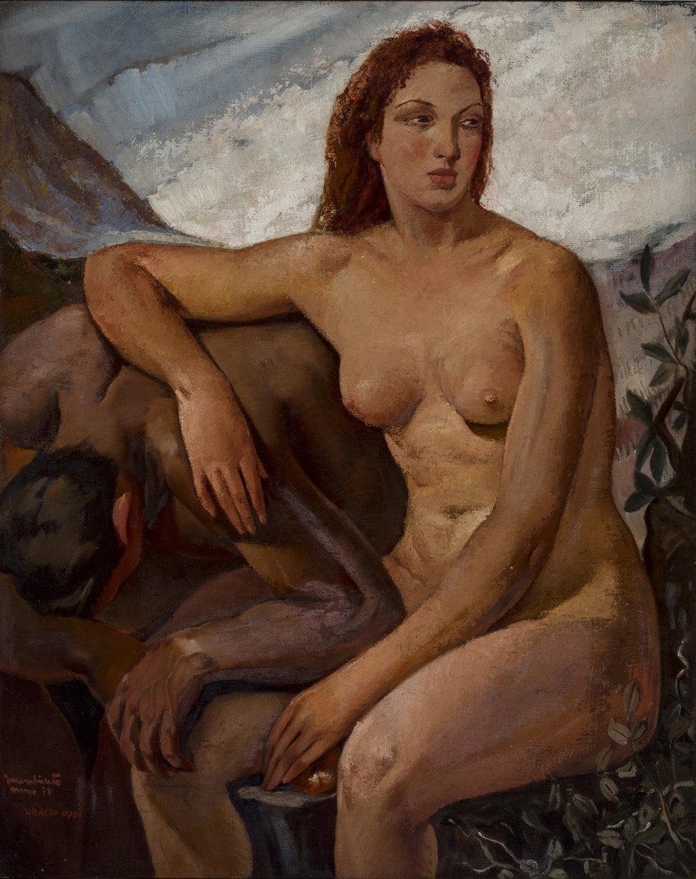 Adam och Eva, 1930. av Ubaldo Oppi