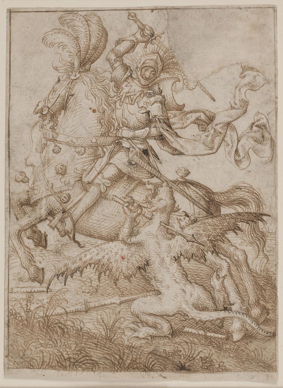 Saint George dräper draken av Ubekendt