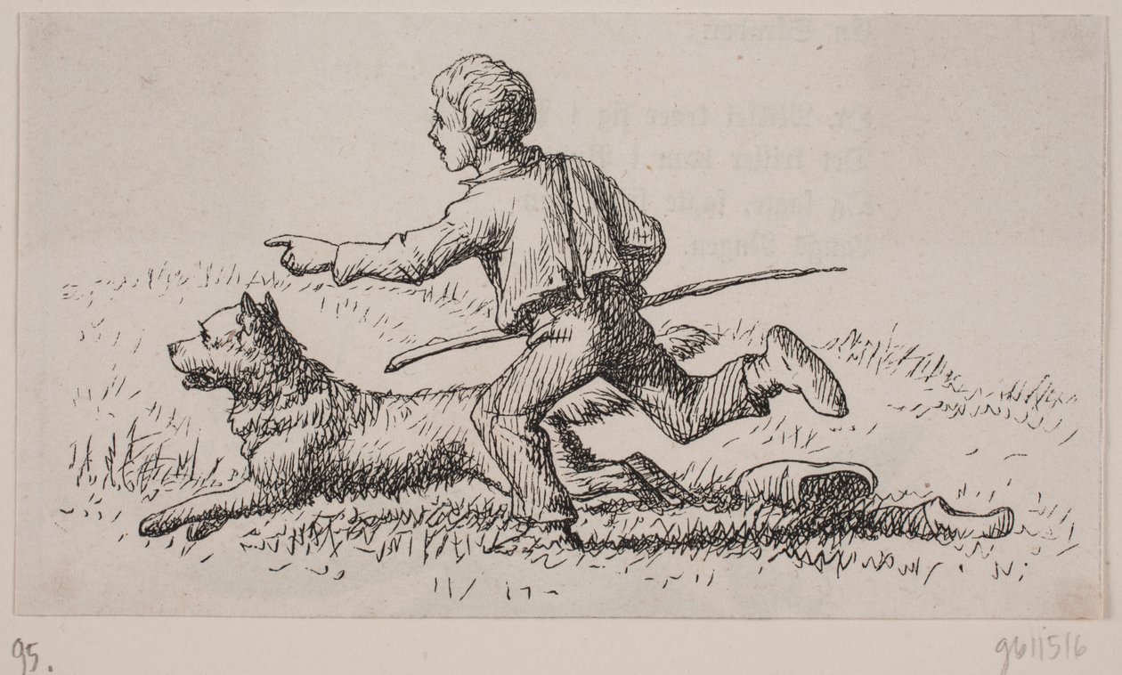 Illustration till "Mr. Mikkel", dikt av Christian Richardt av Ubekendt