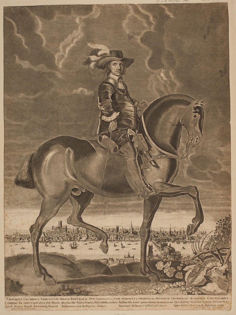 Oliver Cromwell till häst av Ubekendt