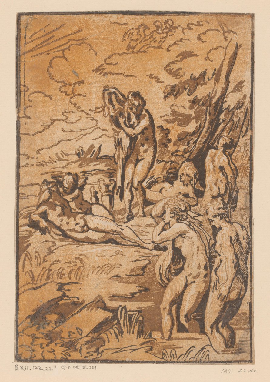 Badnymfen av Ugo da Carpi (possibly)