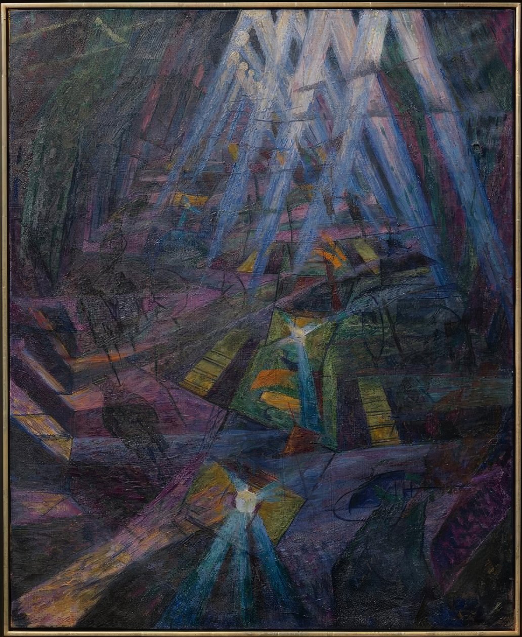 Krafterna i en väg av Umberto Boccioni