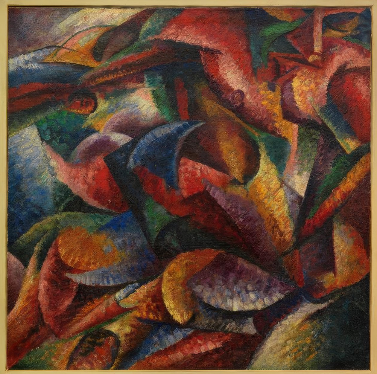 Dynamik i en människokropp av Umberto Boccioni