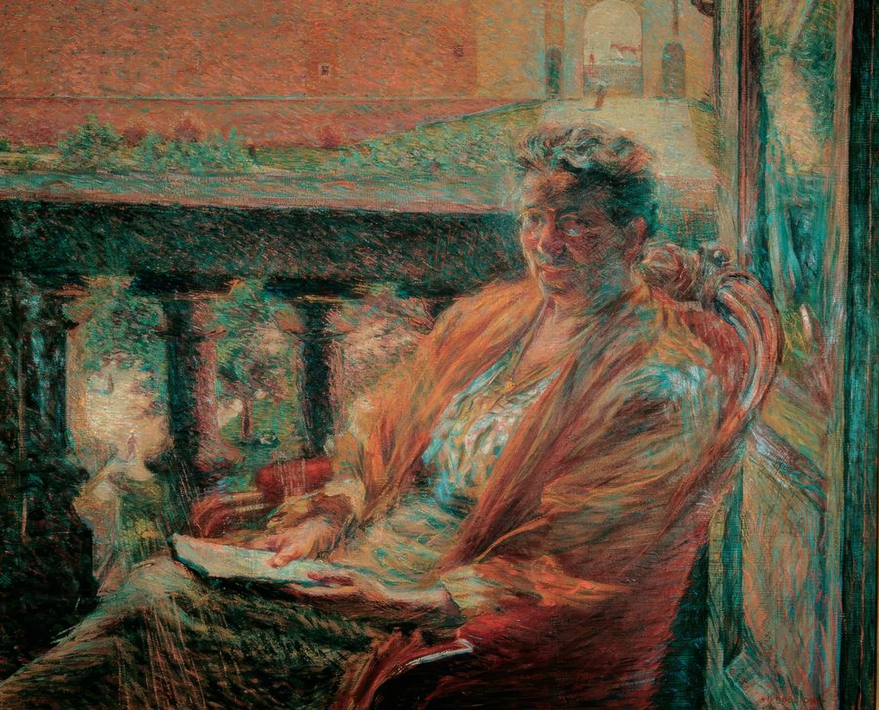 Porträtt av fru Meta Quarck av Umberto Boccioni