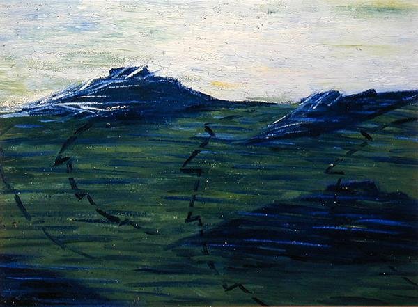 Studio för saker som rör sig av Umberto Boccioni