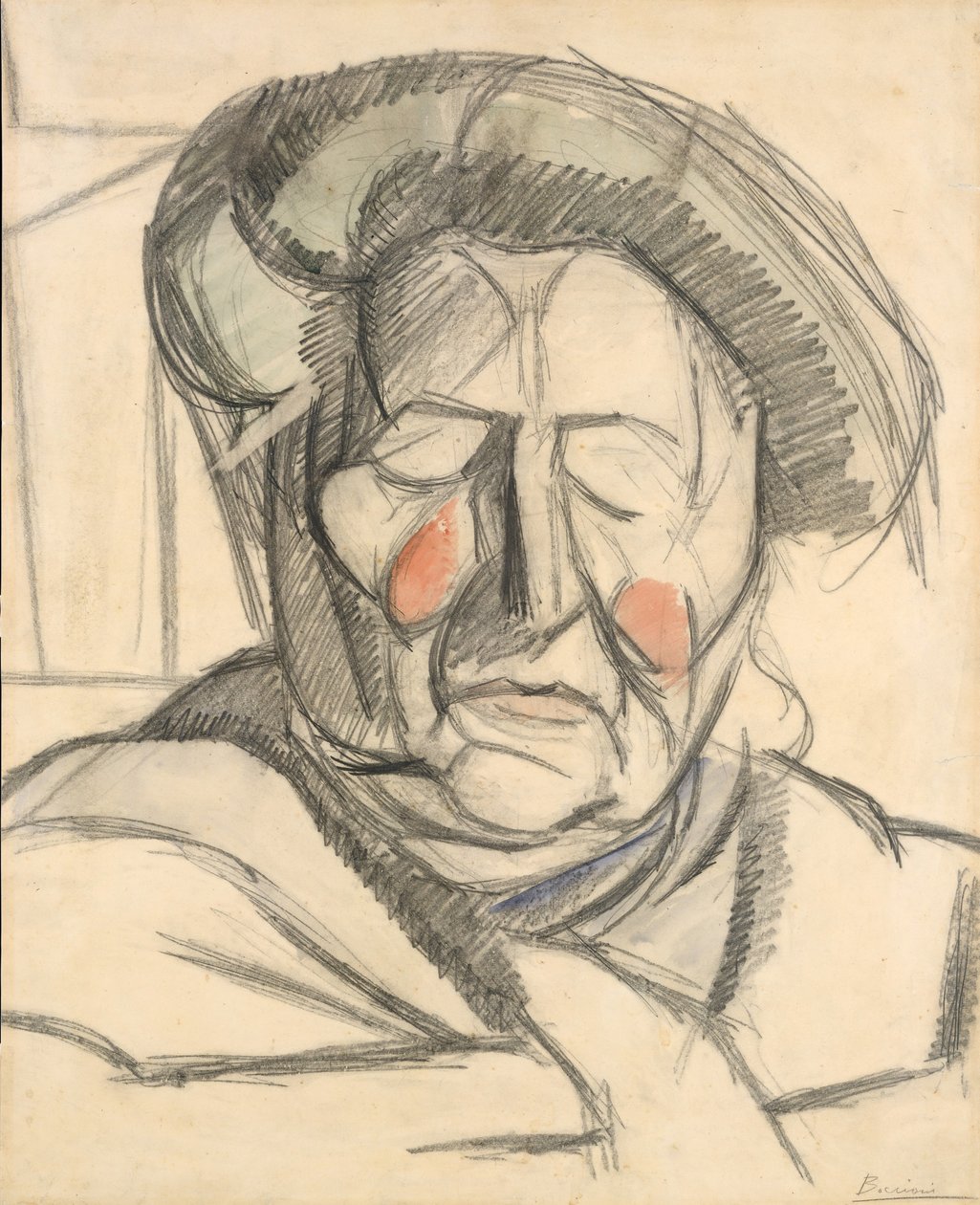 Konstnärens mor, 1915. av Umberto Boccioni