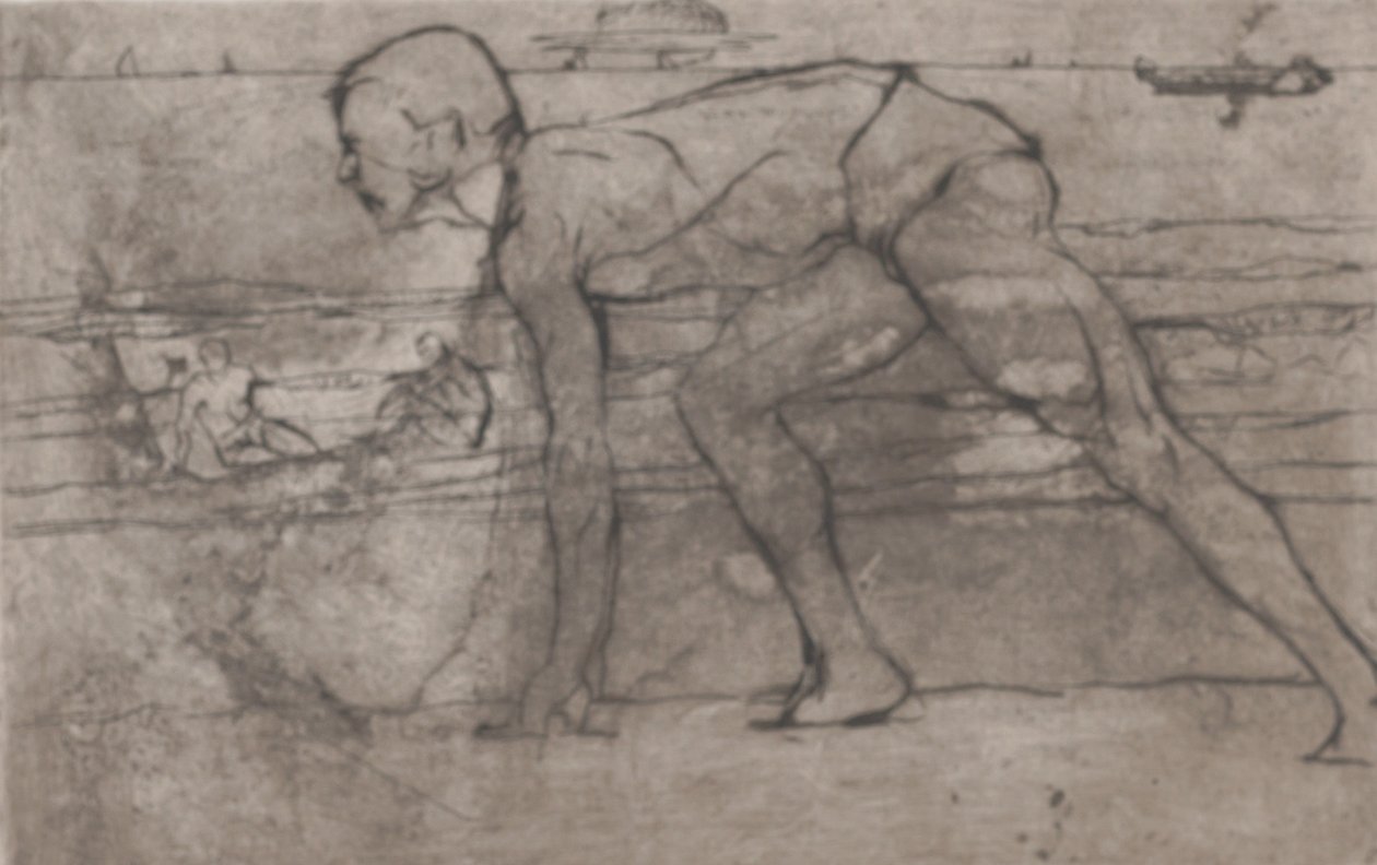 Idrottsmannen, 1907. av Umberto Boccioni