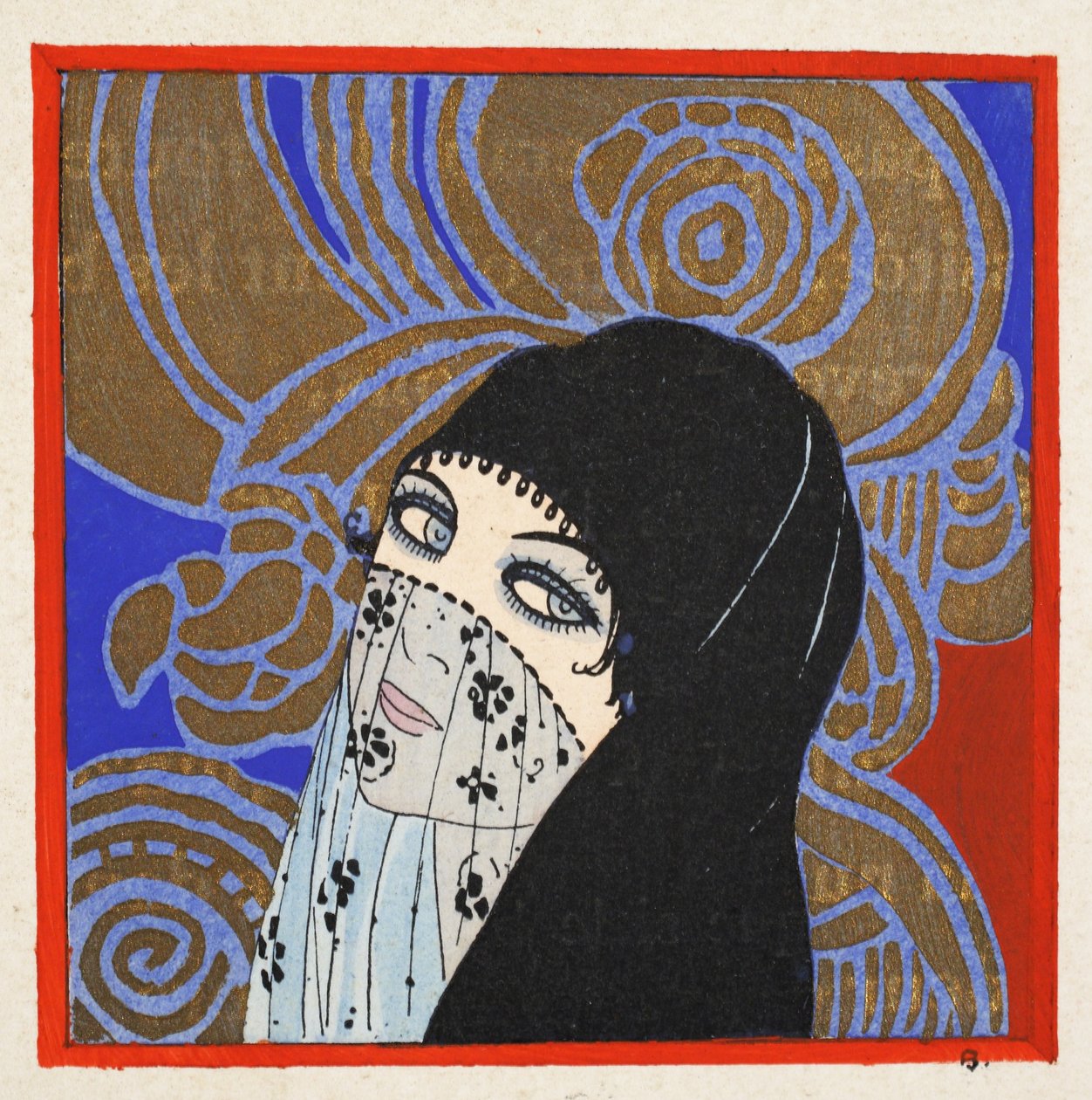 Lil-Aaroussa (stenciltryck) av Umberto Brunelleschi