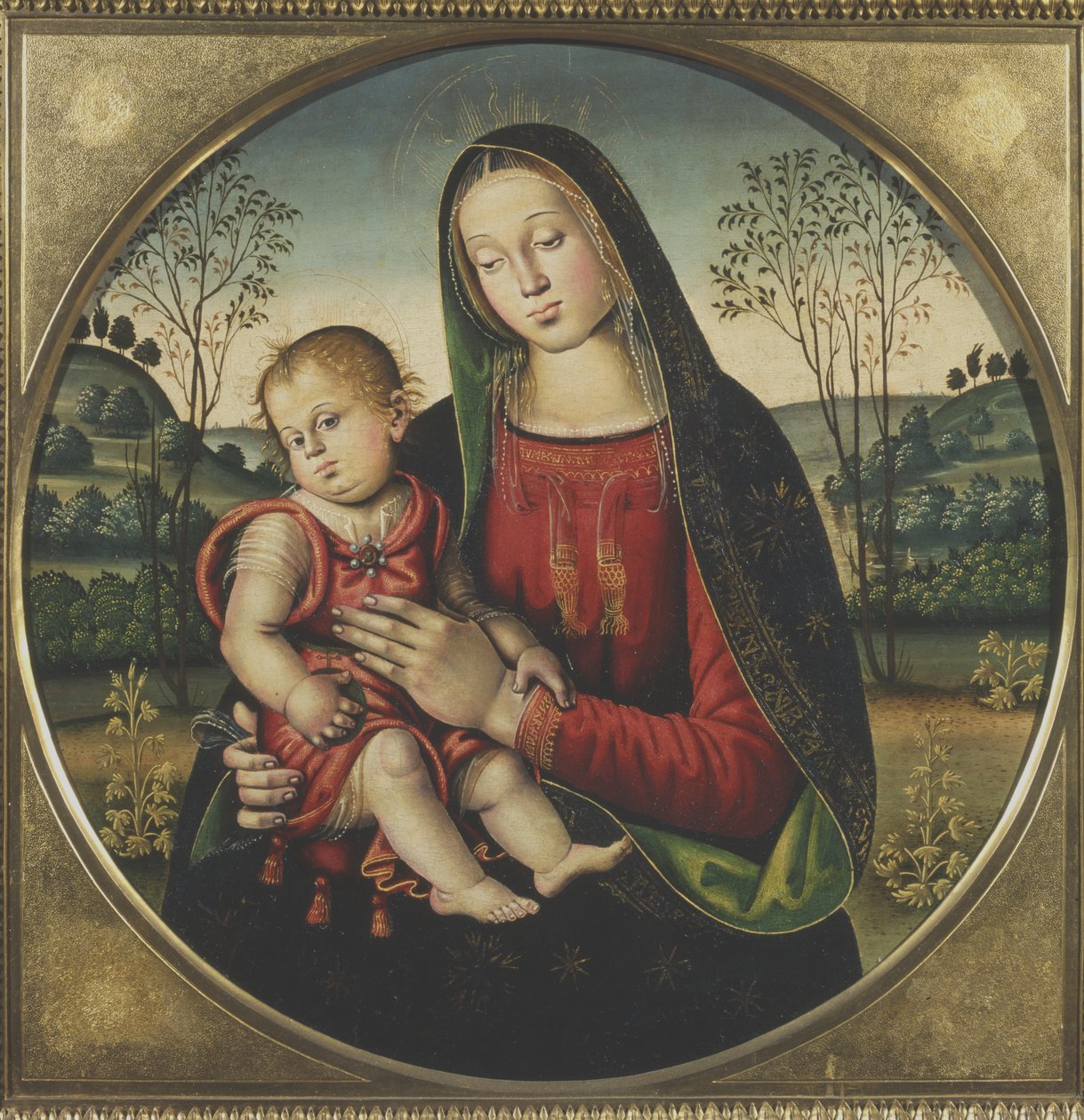 Madonna och barn av Umbrian School