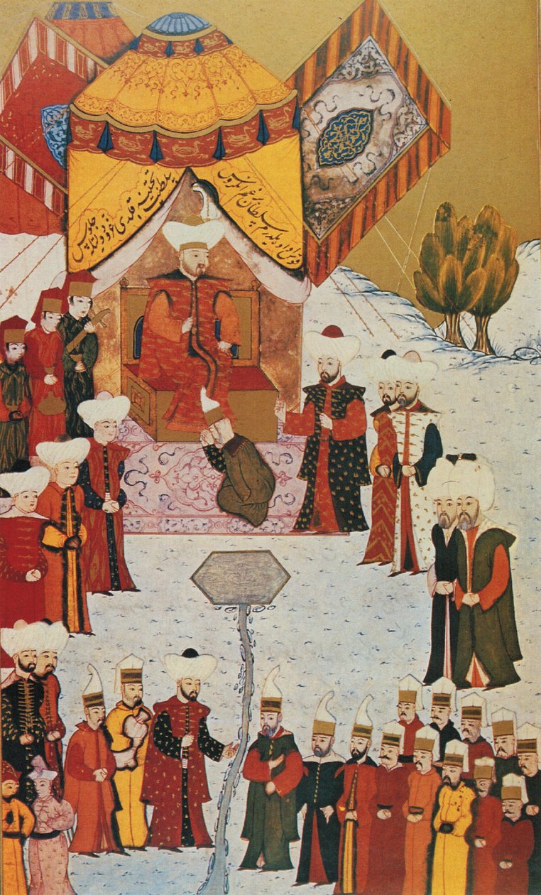 Bayezit utropade sultanen - 1400 -talets miniatyr av Unbekannt Unbekannt