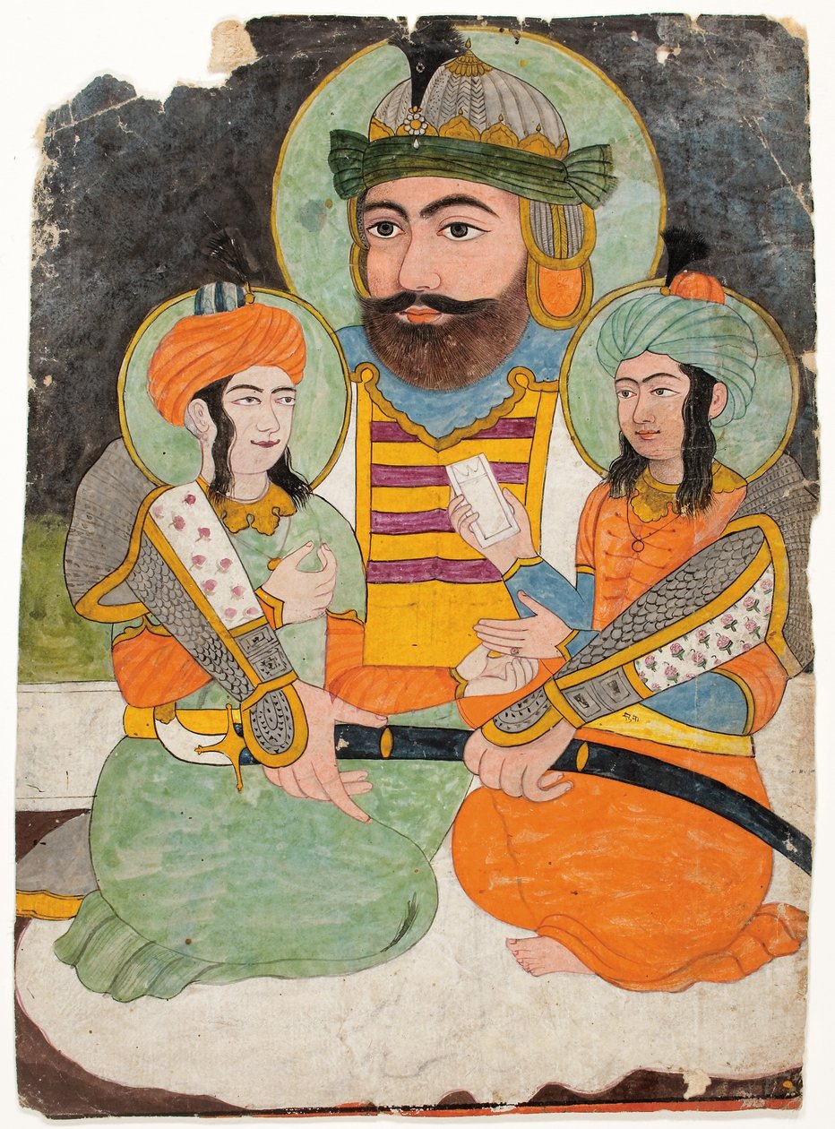 Hazrat Ali med två söner av Unbekannt Unbekannt