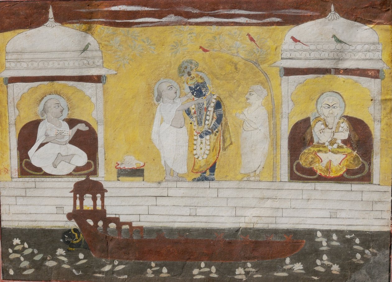 Krishna dyrkan av Unbekannt Unbekannt