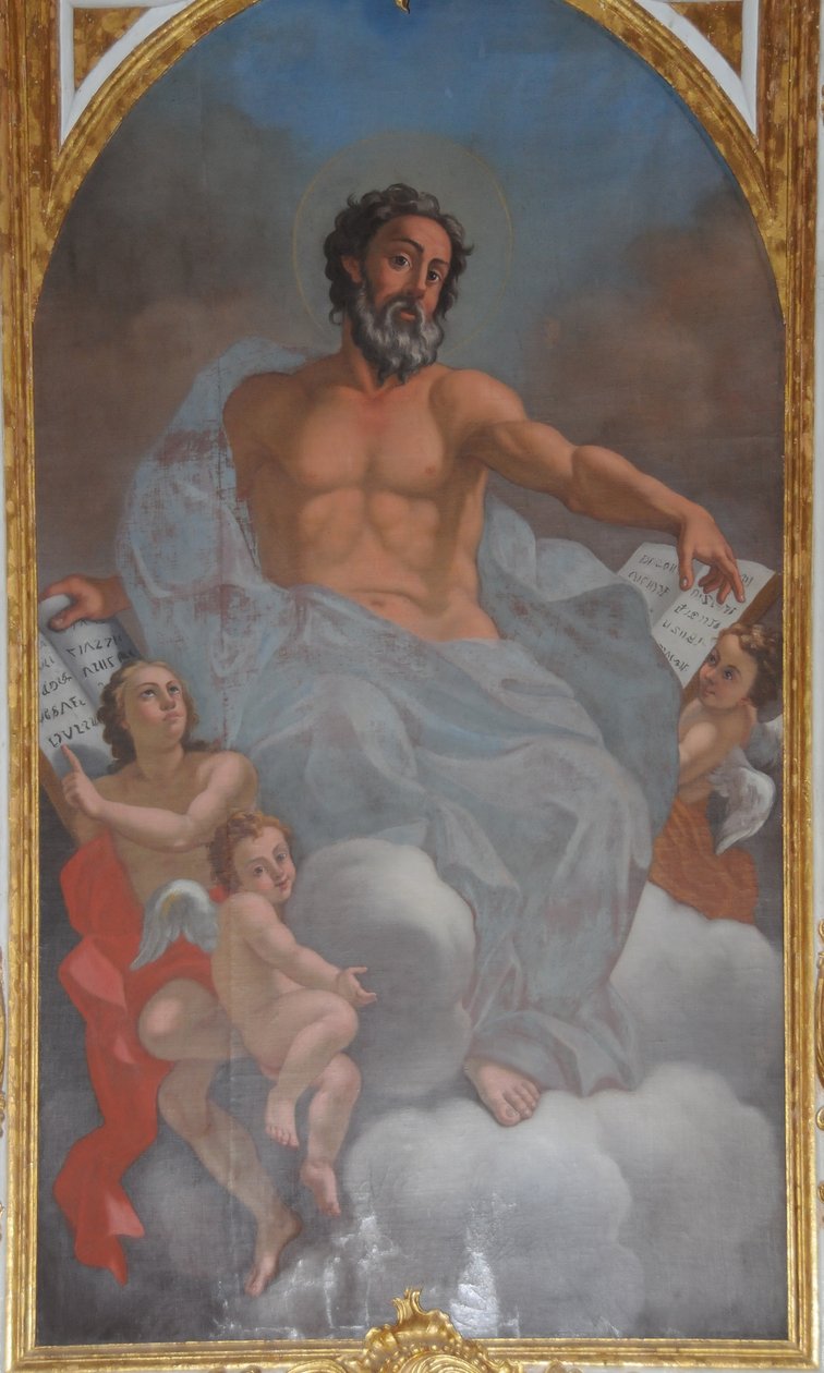 Målning av Saint Matthew i Tibães, Braga, Portugal av Unbekannt Unbekannt