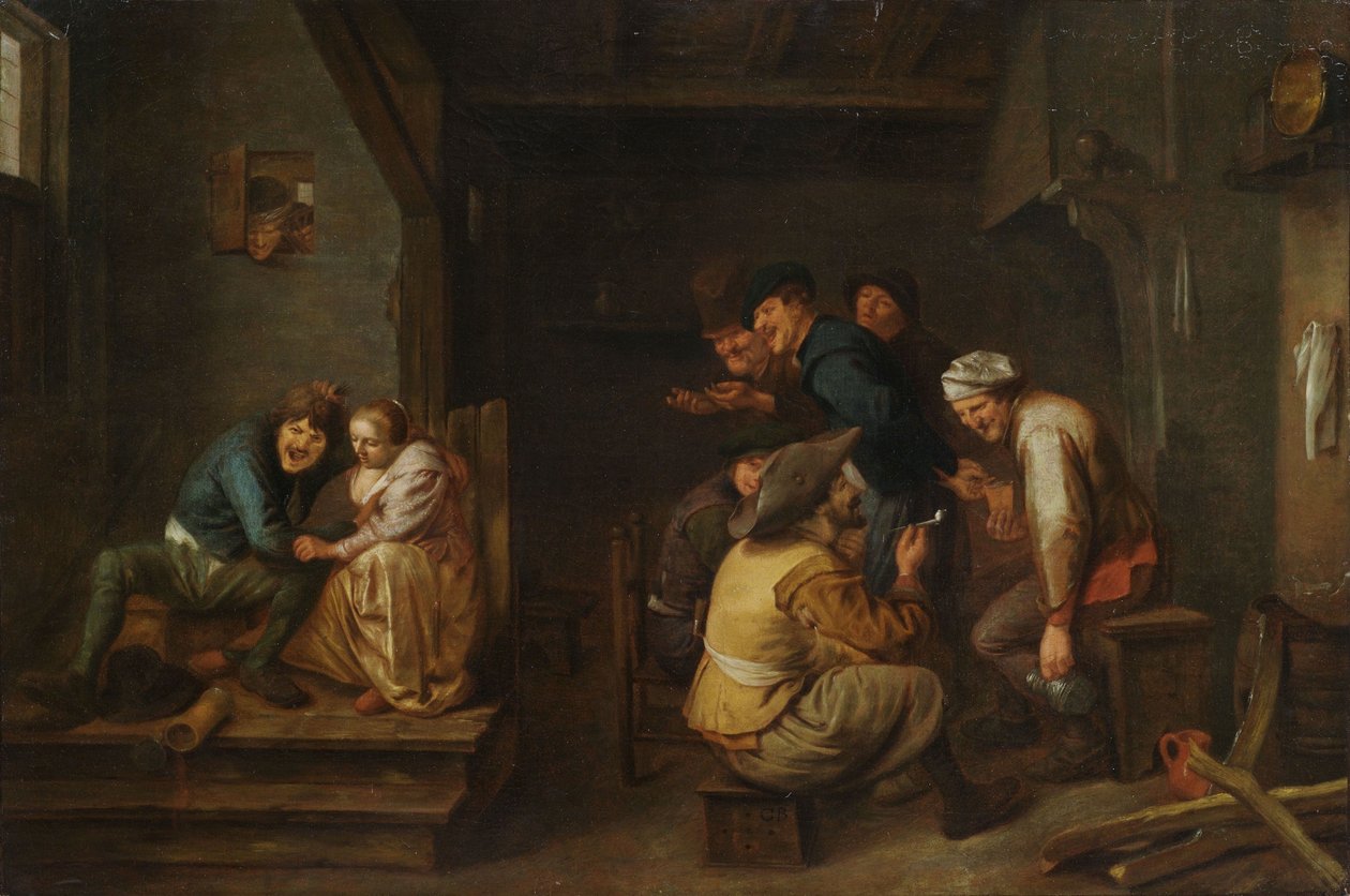 Peasants in the tavern av Unbekannt Unbekannt