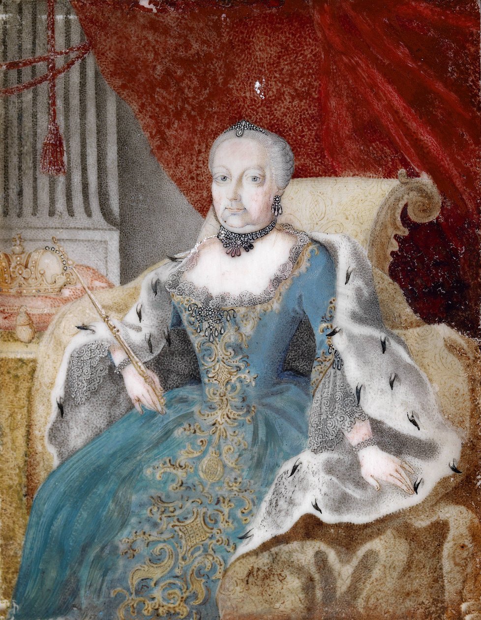 Porträtt av Maria Theresia (1717-1780) av Unbekannt Unbekannt