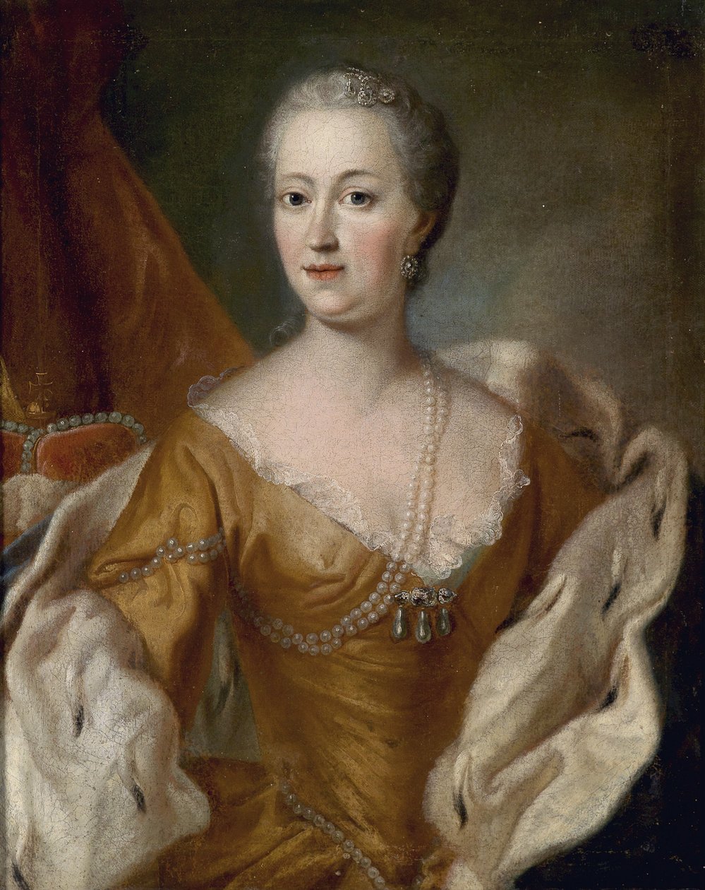 Portrait of Maria Theresia (1717-1780) av Unbekannt Unbekannt