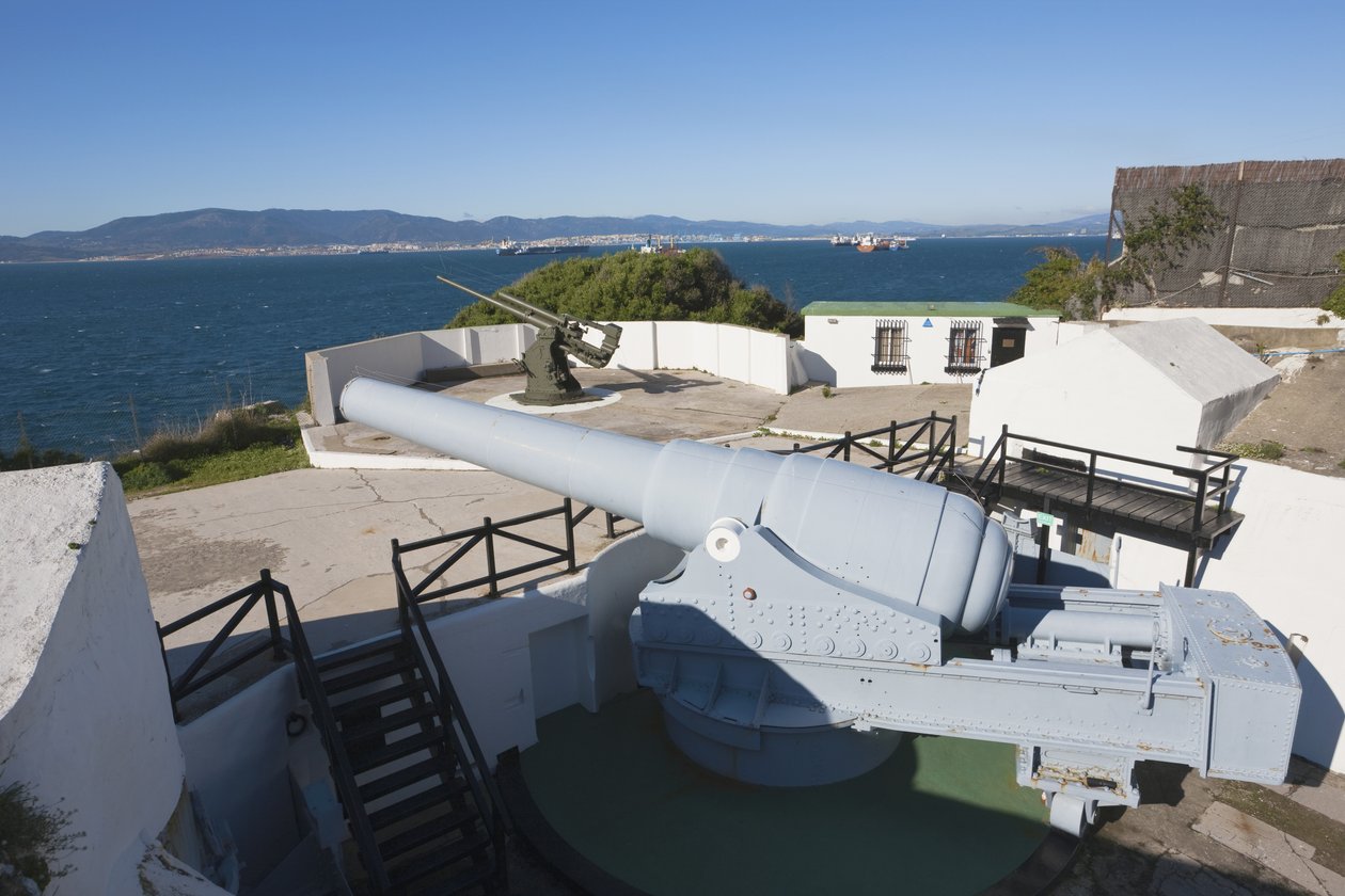 100 tons kanon ved Napier af Magdala Battery swed av Unbekannt Unbekannt
