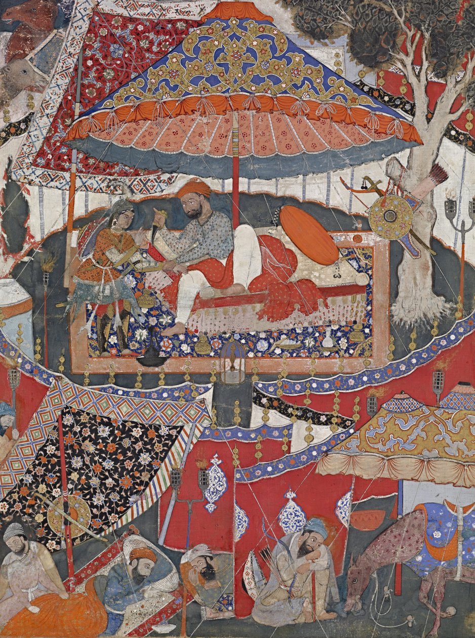 A page of the Dastan-i Amir Hamza (Hamzanama) av Unbekannt Unbekannt