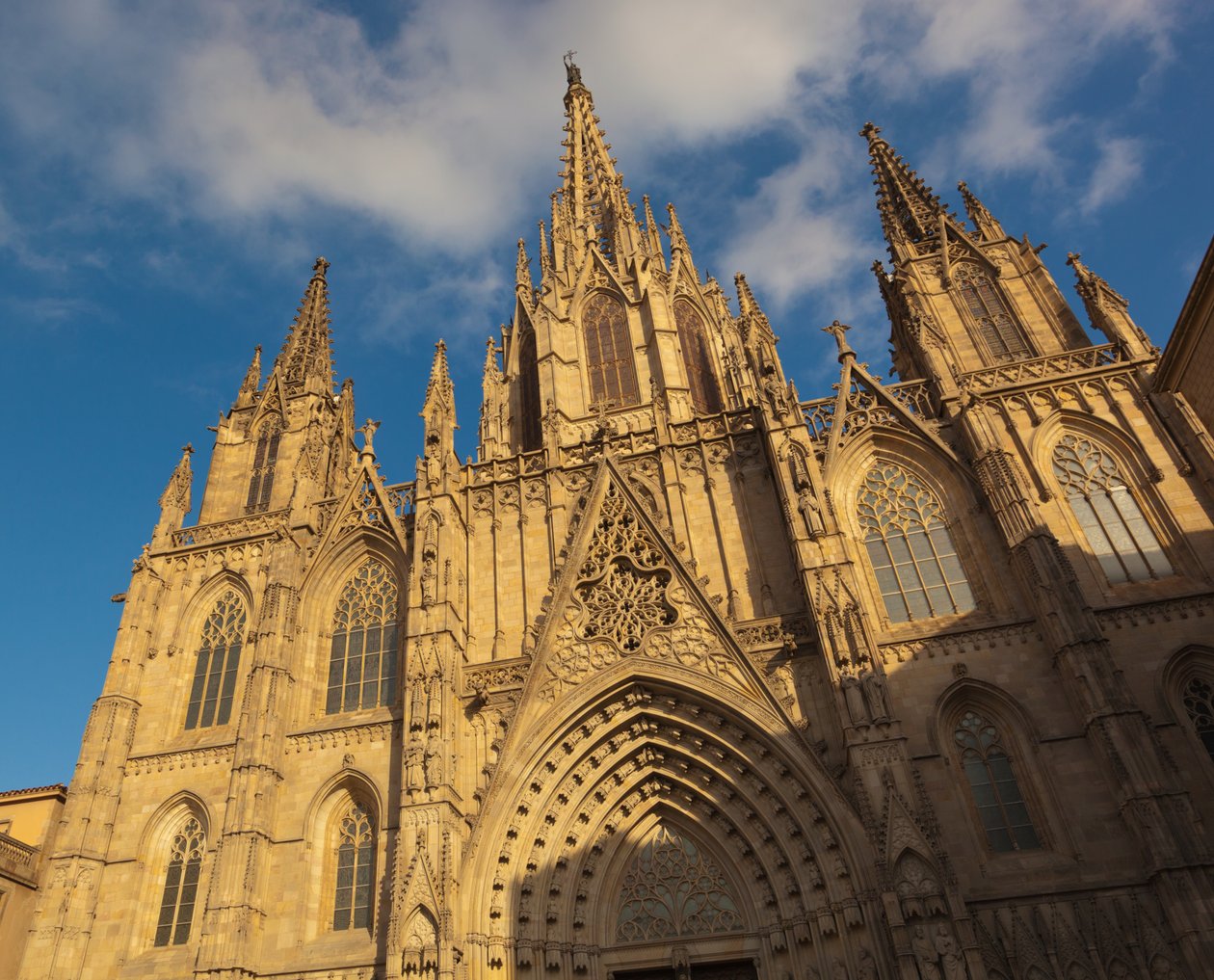 Barcelona, Spanien. Den gotiska katedralen. av Unbekannt Unbekannt