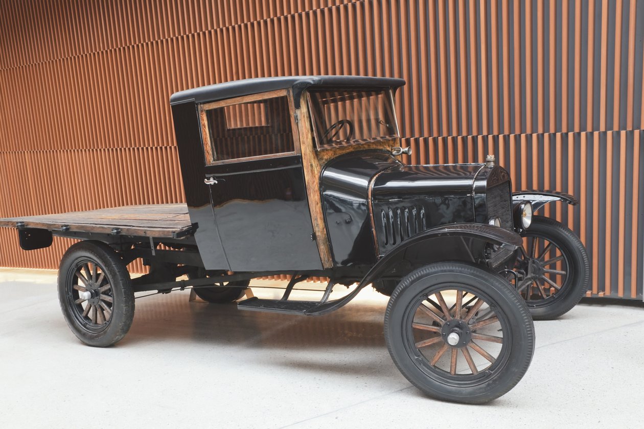 Svart Ford Model T pickup från ca 1920 av Unbekannt Unbekannt