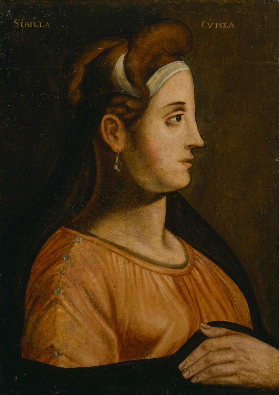 British School - Cumaean Sibyl av Unbekannt Unbekannt
