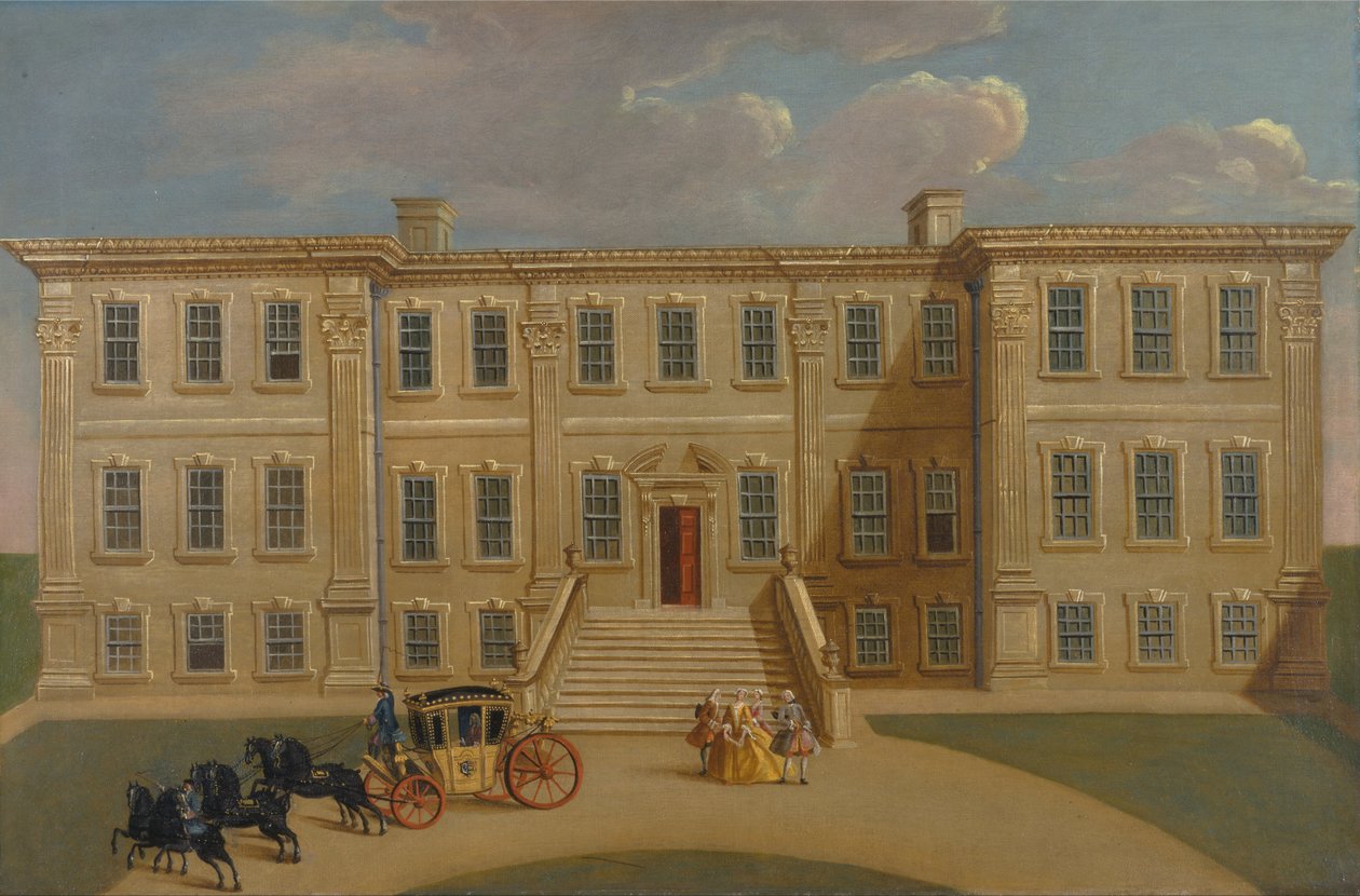 Calke Hall, Derbyshire, platsen för Sir Henry Harpur, Bt. av Unbekannt Unbekannt
