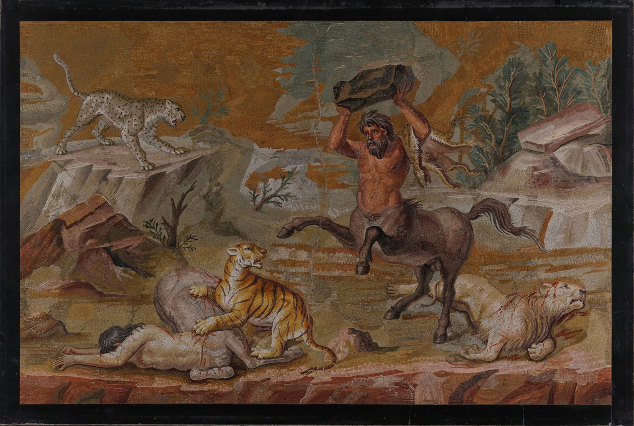 Centaur mosaik av Unbekannt Unbekannt