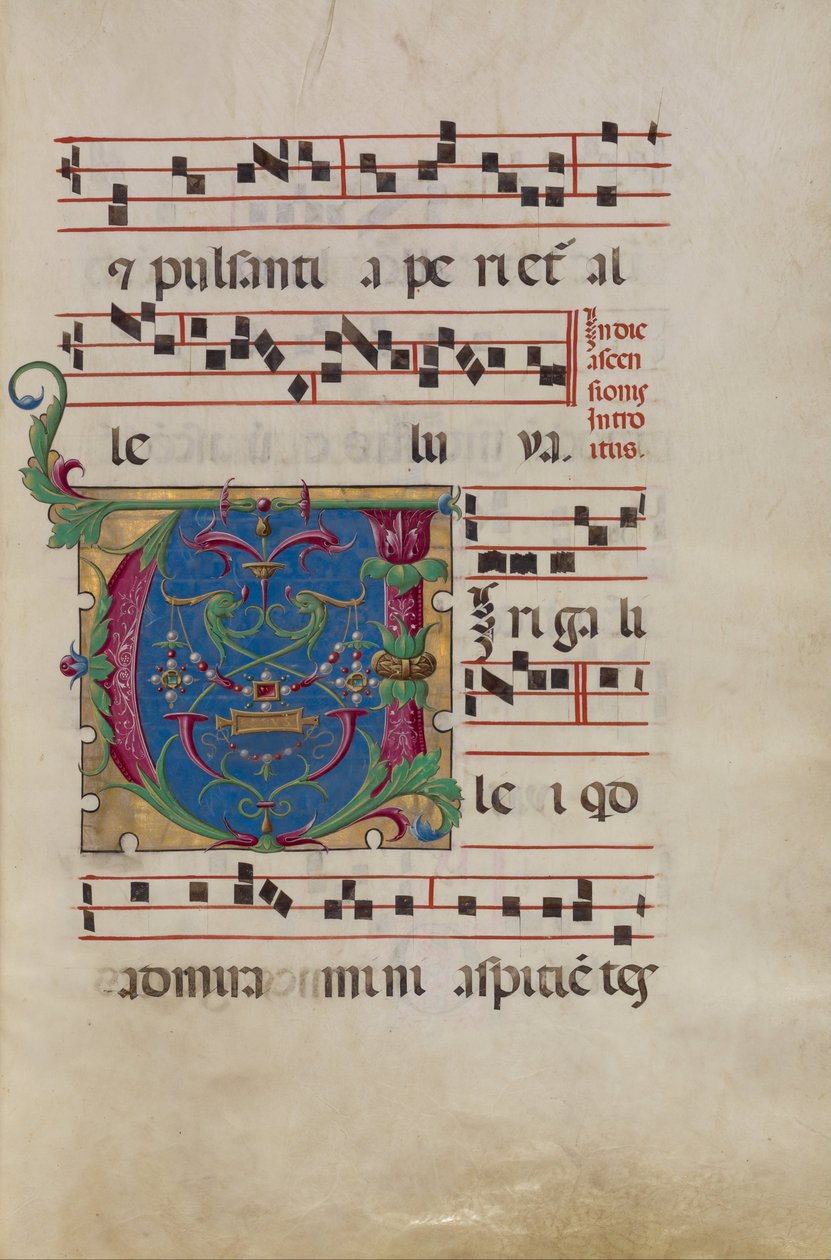 Decorated Initial V (6806938) av Unbekannt Unbekannt