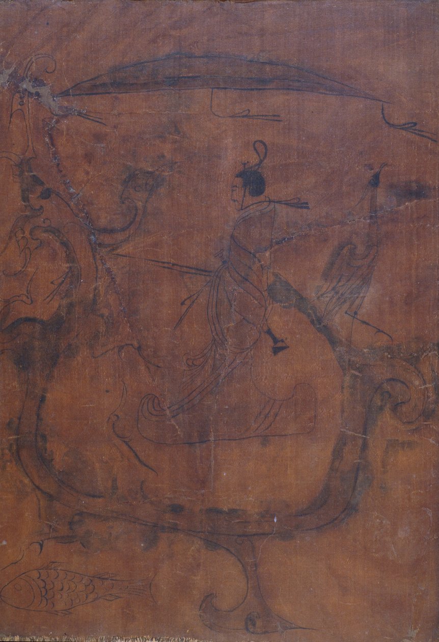 Figur Driving a Dragon av Unbekannt Unbekannt