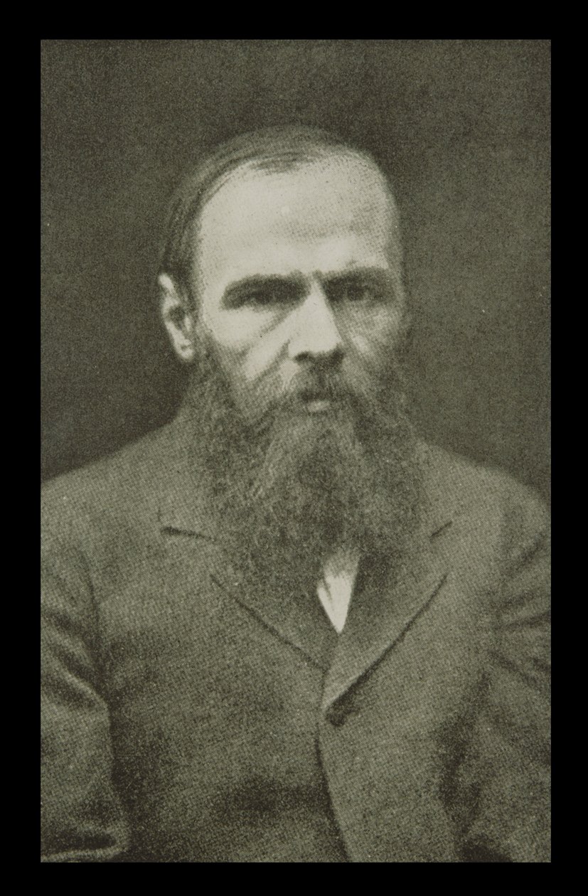 Fjodor Mikhailovich Dostojevskij (1821-81) av Unbekannt Unbekannt