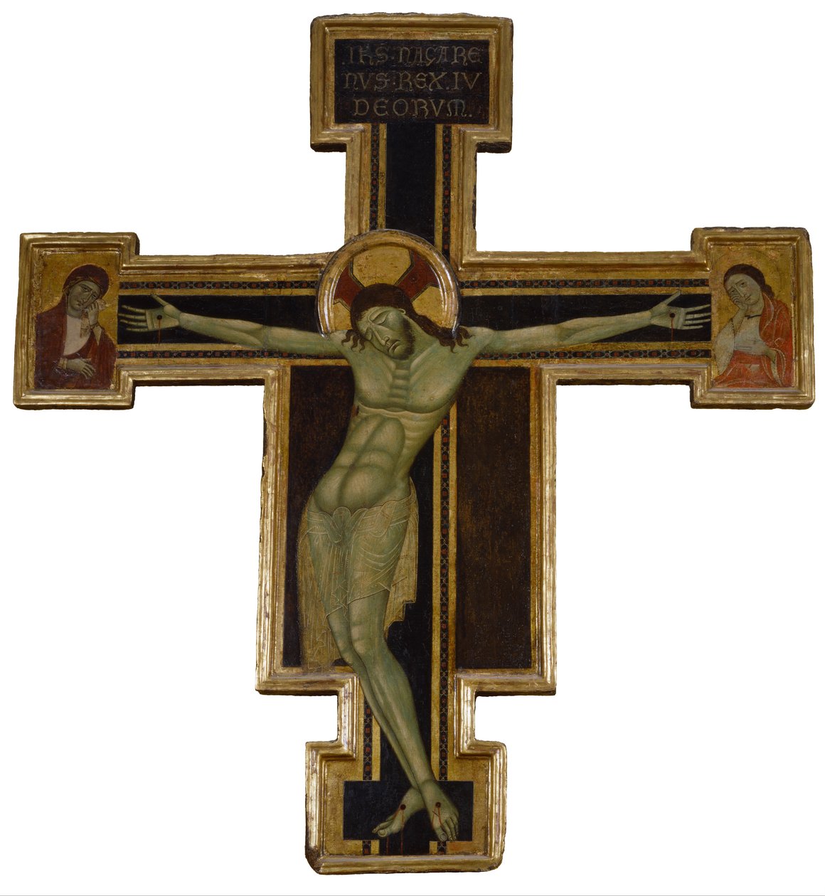 Italienska - Korsfästelse med sorgande jungfru och Johannes evangelisten av Unbekannt Unbekannt