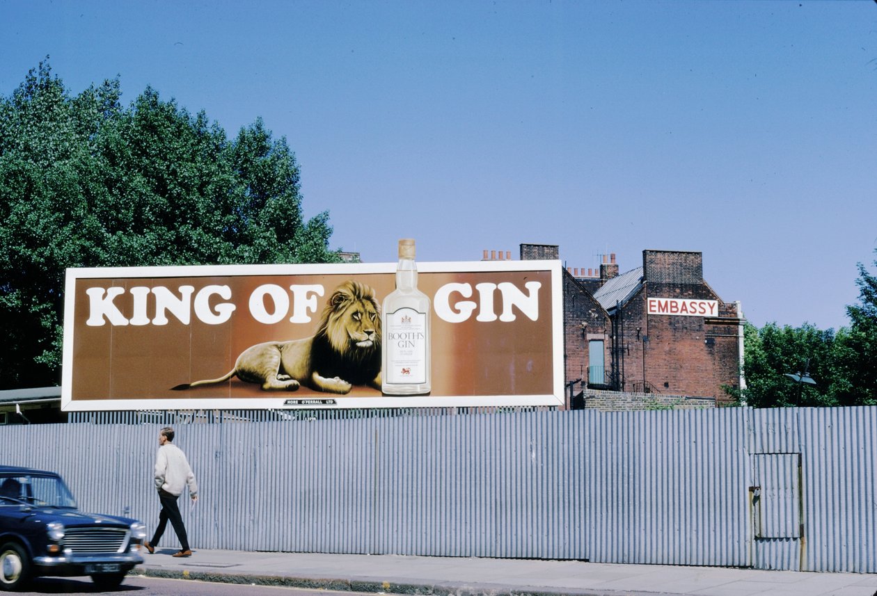 King of Gin, schweizisk stuga, 1967 av Unbekannt Unbekannt