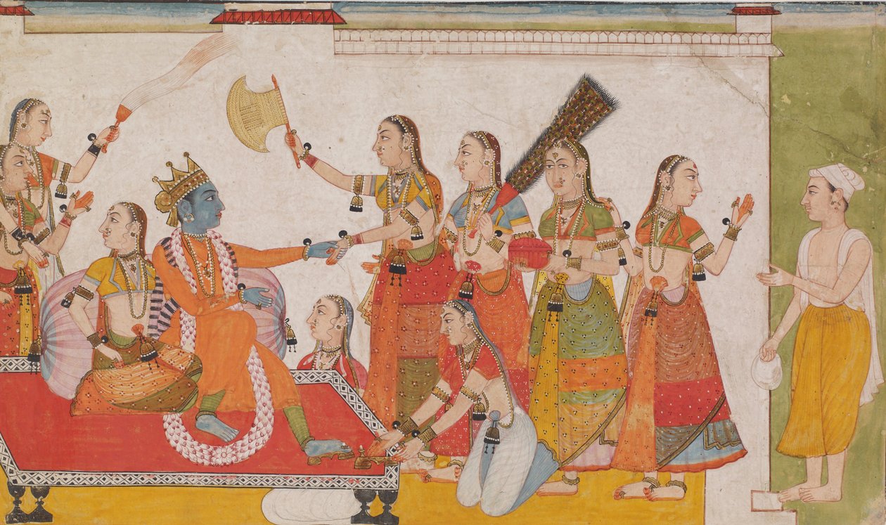 Krishna Welcome Sudhama, From That Bhagavata Purana av Unbekannt Unbekannt