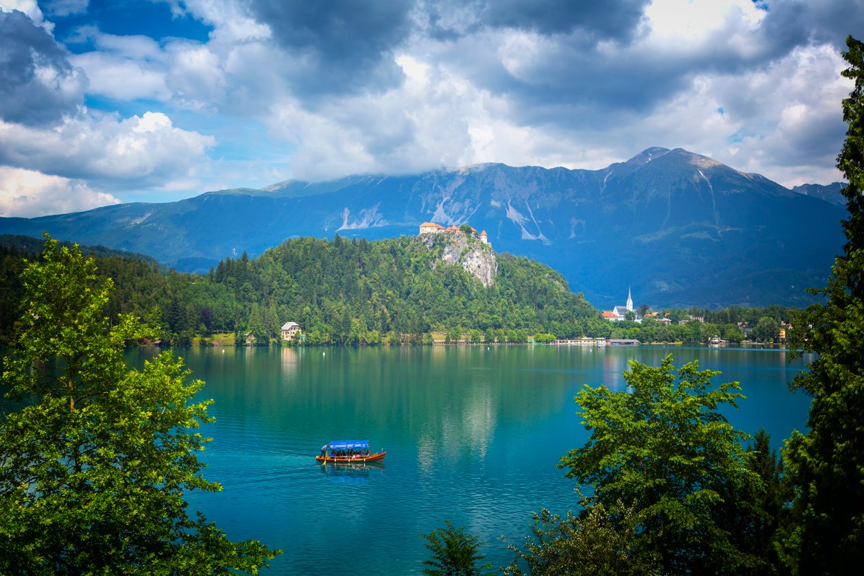Lake Bled, Slovenien. av Unbekannt Unbekannt