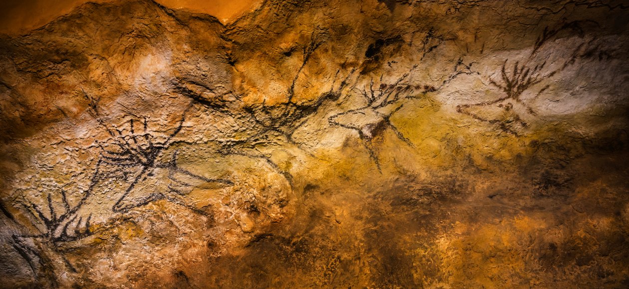 Grottmålning från Lascaux, Bordeaux, Frankrike av Unbekannt Unbekannt