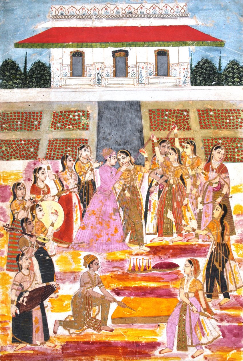 Prins spelar Holi i harem av Unbekannt Unbekannt