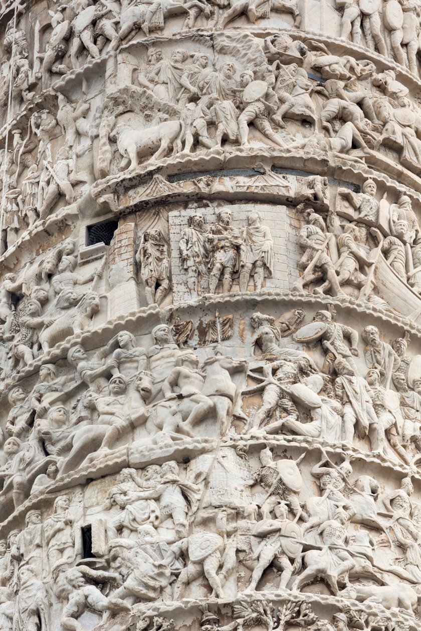Rom, Italien. Trajanus kolumn. av Unbekannt Unbekannt