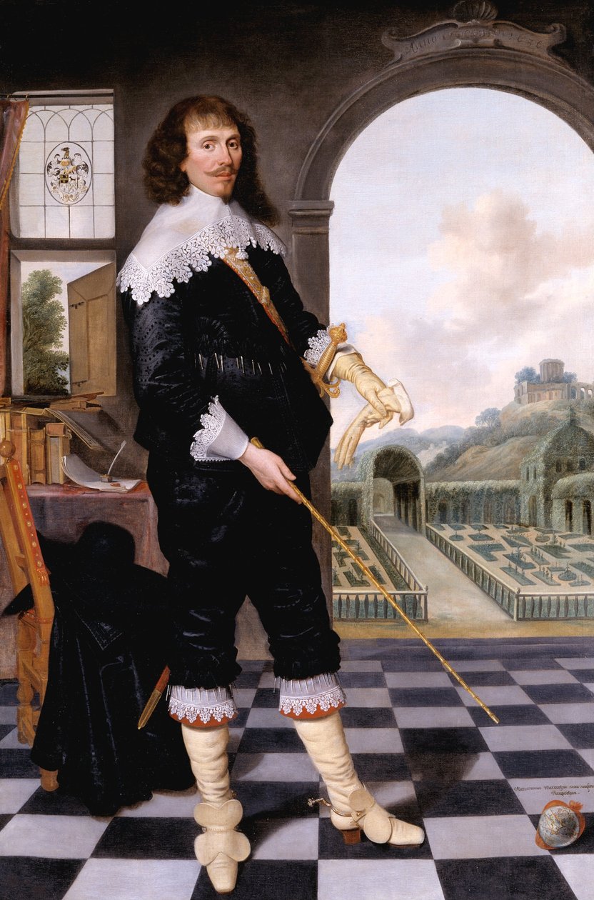 Skola 1600 -tal - Porträtt av William Style of Langley av Unbekannt Unbekannt