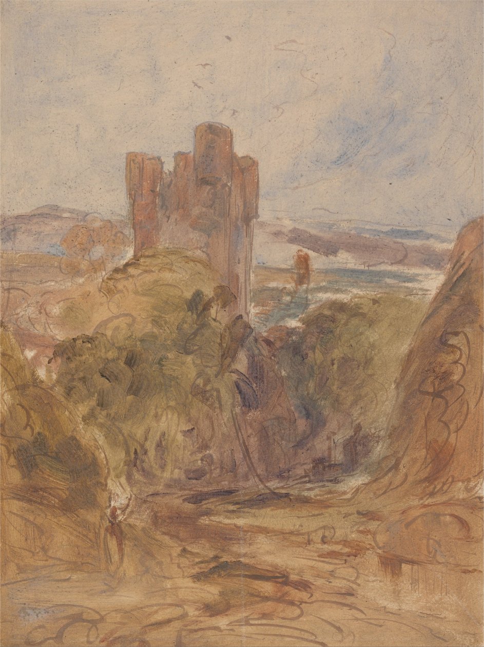 Tantallon Castle, en studie av Unbekannt Unbekannt