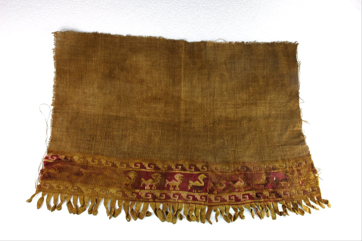 Textilfragment (eQFIp-K0Z3QKtQ) av Unbekannt Unbekannt