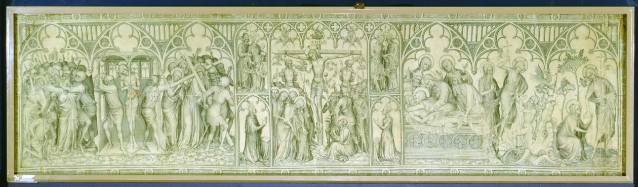 The Parement of Narbonne, c.1375 (grisaille på siden) av Unbekannt Unbekannt