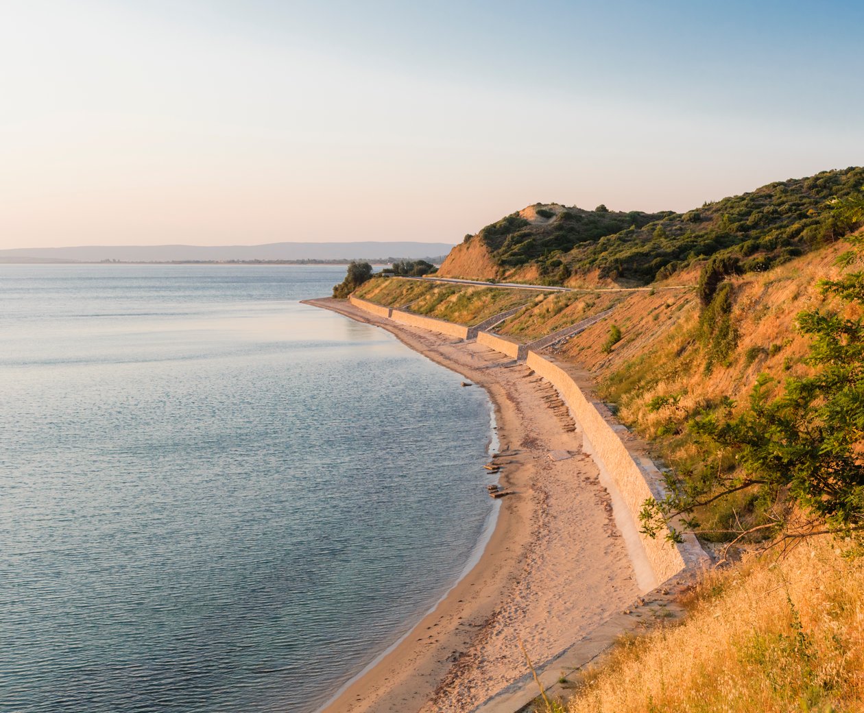Stranden vid Anzac Cove, med utsikt mot norr av Unbekannt Unbekannt