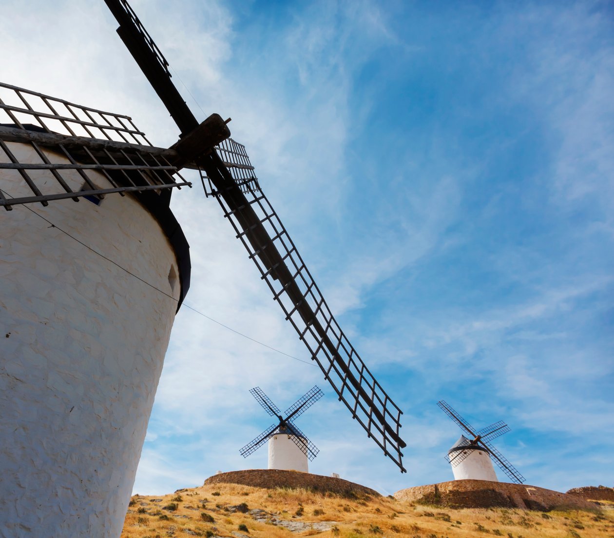 Väderkvarnar, Consuegra, Spanien av Unbekannt Unbekannt