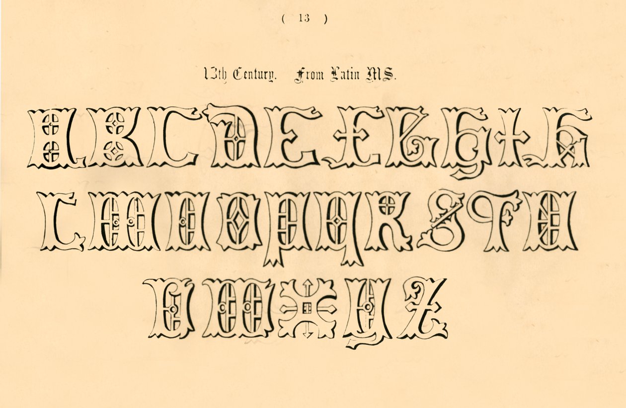 1200-talet. Från Latin MS., 1862 av Unbekannt