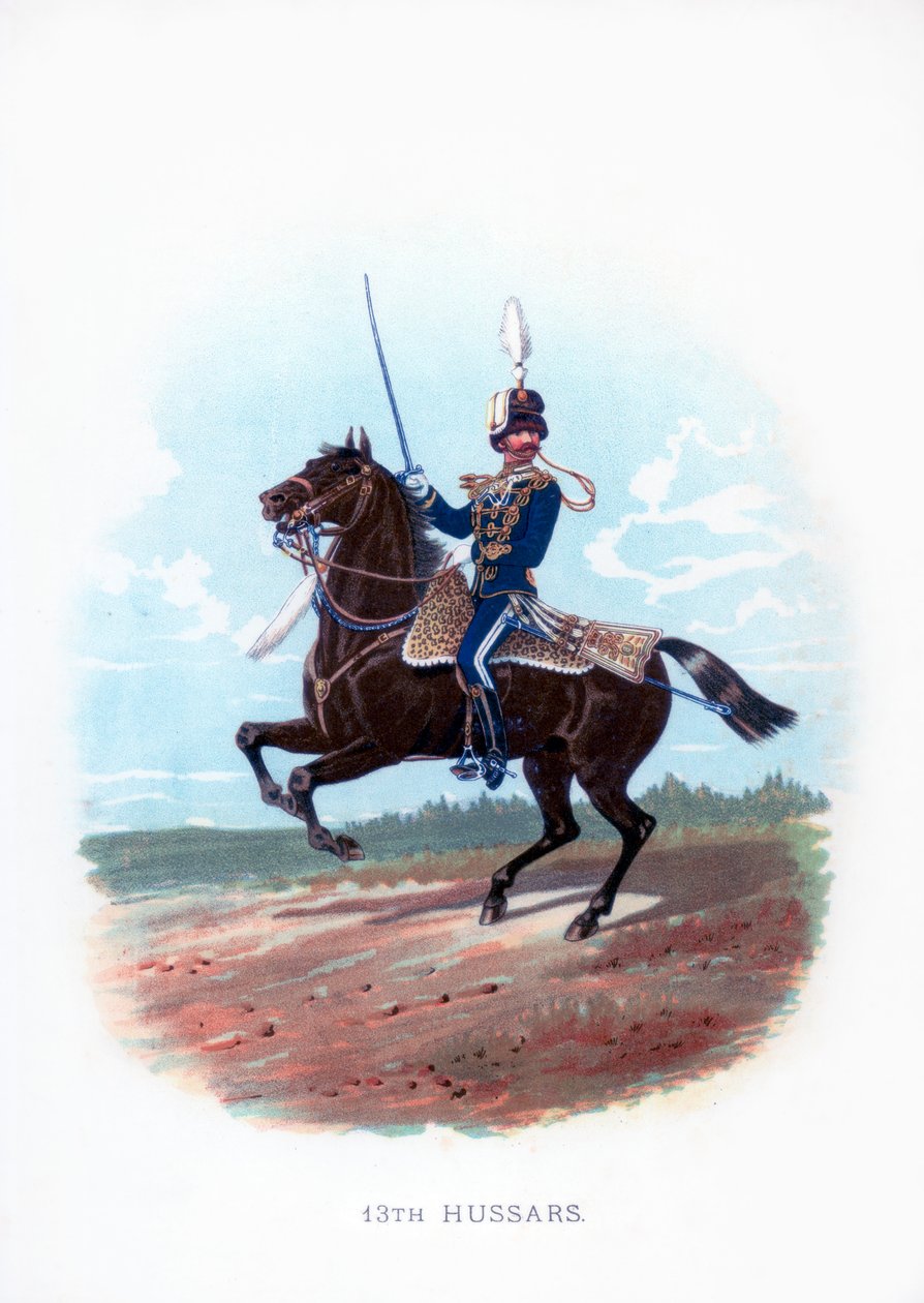 13:e husarerna, 1889 av Unbekannt