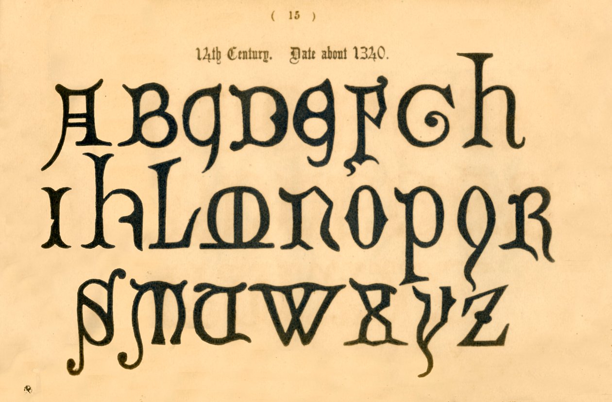 1300-talet. Datum omkring 1340, 1862 av Unbekannt