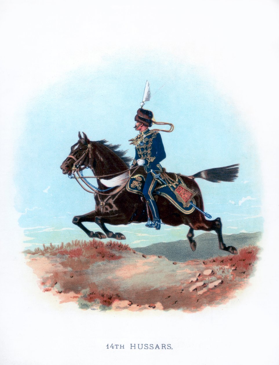 14:e husarerna, 1889 av Unbekannt